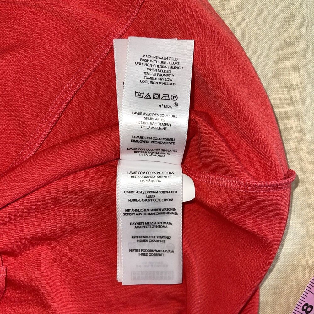 Polo Golf Ralph Lauren Quarter-zip Pink Coral Red performance Wicking Top S - Picture 6 of 12
